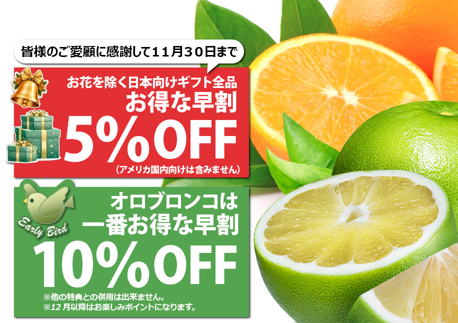 Early bird special - 早割スペシャル & オロブロンコ
