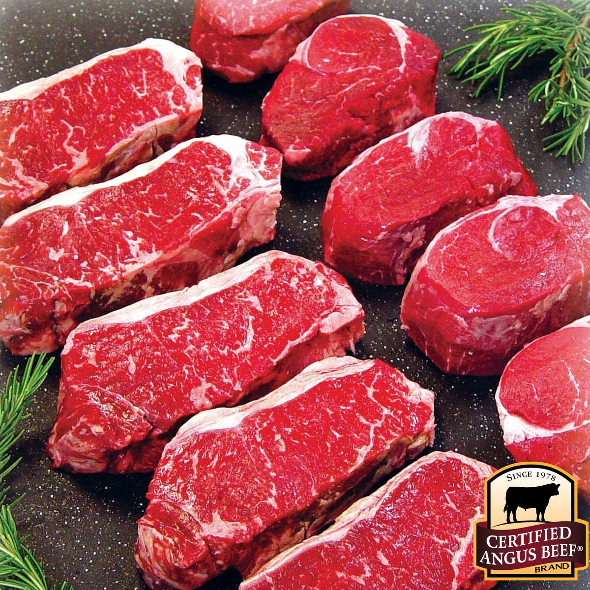 Angus Beef Sirloin & Filet Mignon Steak Set (USDA CAB) N53, N54, N55
