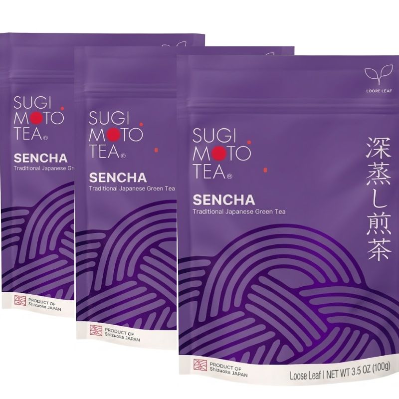 杉本製茶　深蒸し煎茶3パックセット ルーズリーフ　PSE