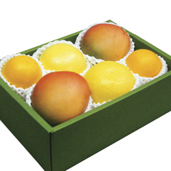 Trio of Fruits in a Gift Box